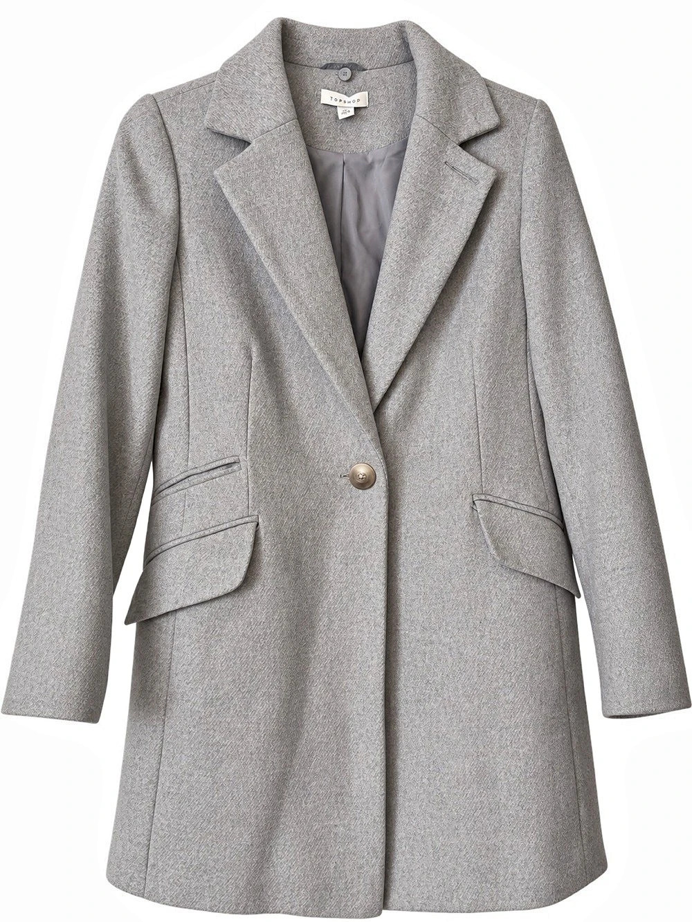 Topshop Gray Coat Size UK 6 NWT